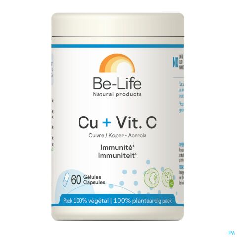 Be-Life Cu + Vitamine C Résistance & Immunité 60 Gélules