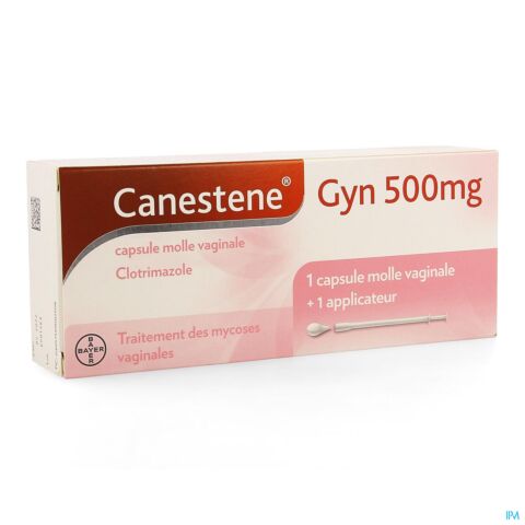 Canestene Gyn 500mg 1 Capsule Molle Vaginale + 1 Applicateur