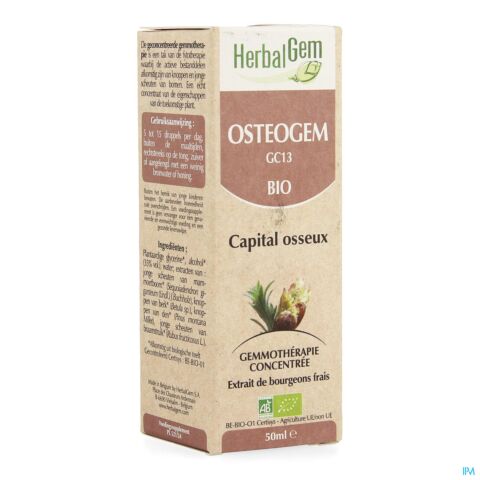 Herbalgem Osteogem Complexe Capital Osseux Flacon Compte Gouttes 50ml