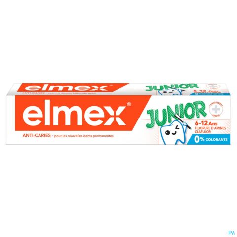 Elmex Junior Dentifrice 6-12 ans Tube 75ml