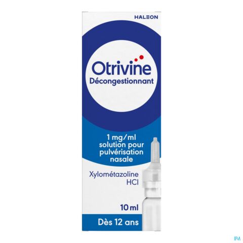 Otrivine 1mg/ml Solution pour Pulvérisation Nasale Enfants + de 12 ans & Adultes Spray 10ml