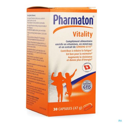 Pharmaton Vitality Capsules Nf Caps 30