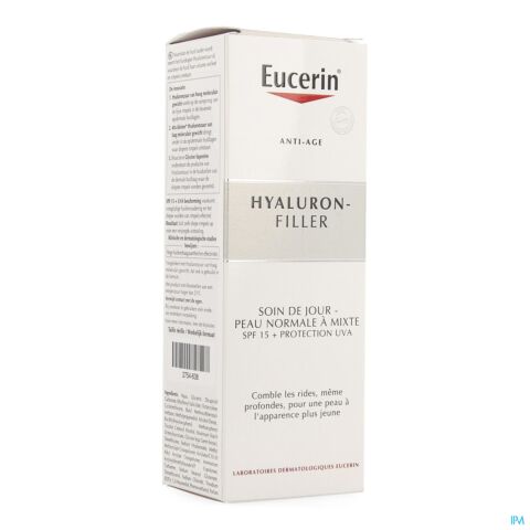 Eucerin Hyaluron-Filler Soin de Jour Peaux Normales à Mixtes 50ml