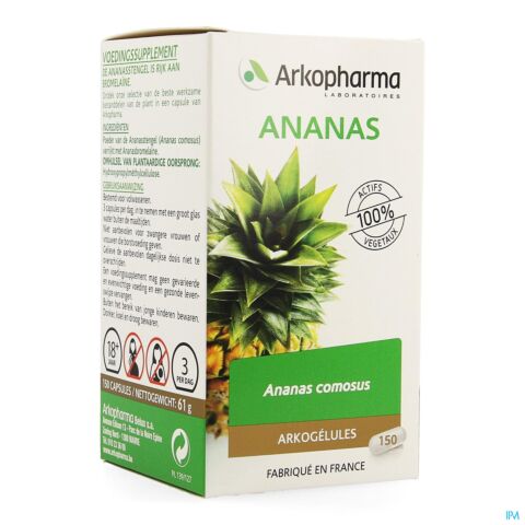 Arkopharma Arkogélules Ananas 150 Gélules