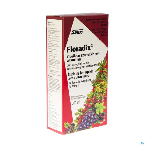 Salus Floradix Fer + Plantes Formule Liquide Flacon 500ml