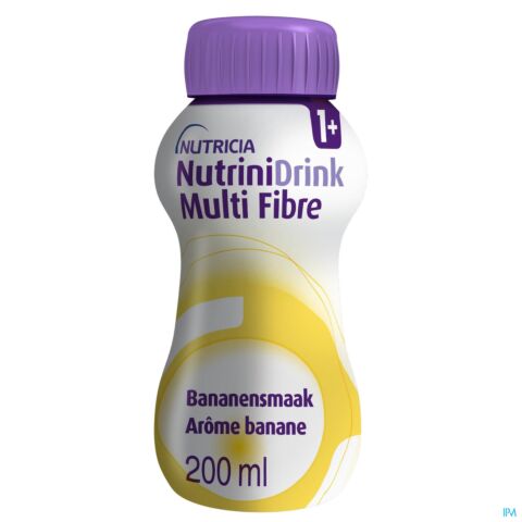 NutriniDrink Multi Fibre Arôme Banane Bouteille 200ml