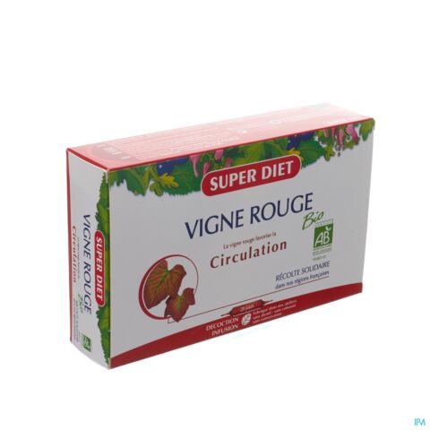 Superdiet Vigne Rouge Bio Circulation Amp 20x15ml