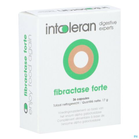 Intoleran Fibractase Forte Caps 36