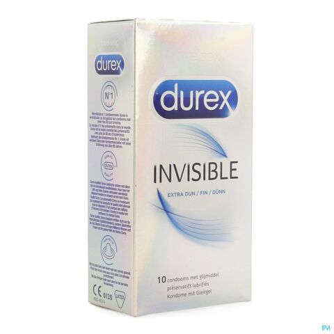 Durex Invisible Sensibilité Ultime 10 Préservatifs