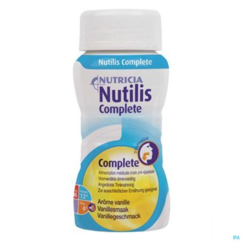 Nutilis Complete Stage 1 Arôme Vanille Bouteilles 4x125ml