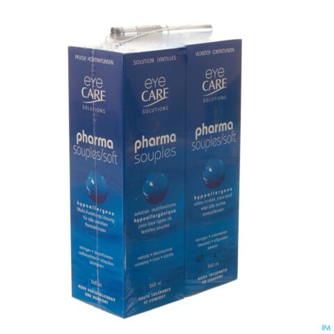 Eye Care Pharma Souples Duo Pack 2x360ml+mascara