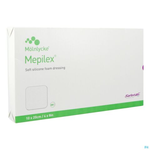 Mepilex Pans Mousse Sil Abs Ster 10x20cm 5 294200
