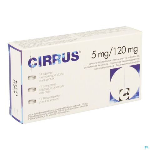 Cirrus 5mg/120mg Impexeco Comp Liber.prol. 14 Pip
