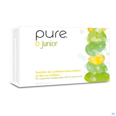 Pure D Junior 400IE Vitamine D3 90 Comprimés Orodispersibles