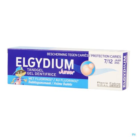 Elgydium Junior Dentifrice Bubble Gum 7-12 ans Tube 50ml