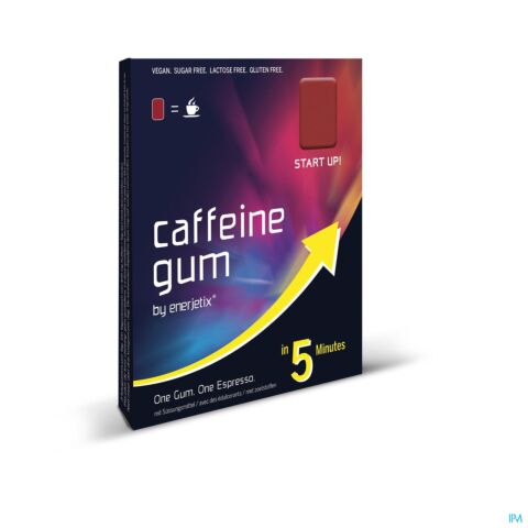 Enerjetix Cafeine Gum Red Energy 9x2,35g