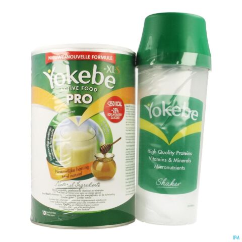 Yokebe Pro By Xls Miel Naturel 400g + Shaker