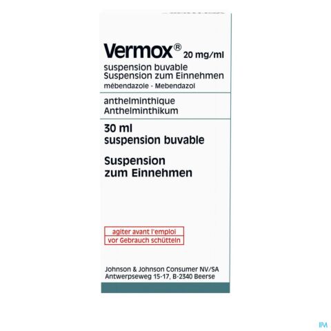 Vermox Suspension Buvable Flacon 30ml