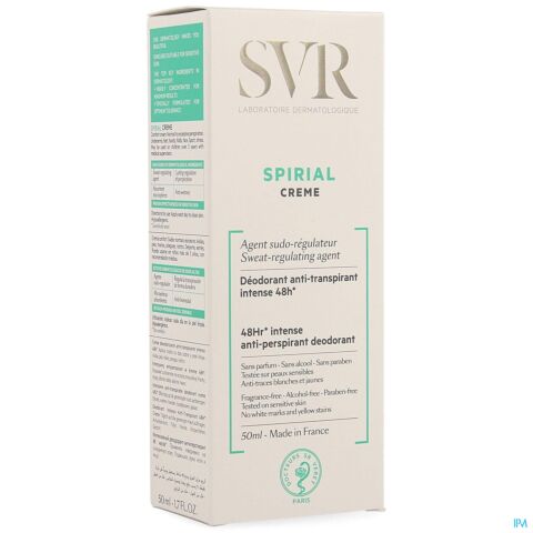 SVR Spirial Déodorant Anti-Transpirant Intense 48h Crème Tube 50ml