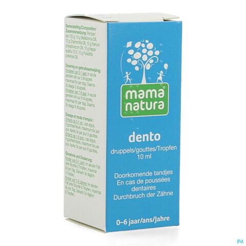 Mama Natura Dento Solution Buvable en Gouttes Flacon 10ml