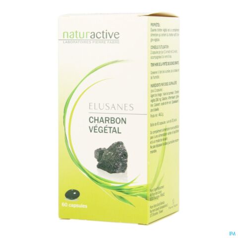 Naturactive Elusanes Charbon Végétal 60 Gélules