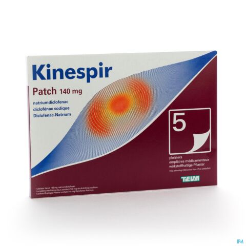 Kinespir Patch 140mg 5 Emplâtres Médicamenteux