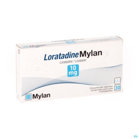 Loratadine Mylan 10mg Comp. 30 X 10mg