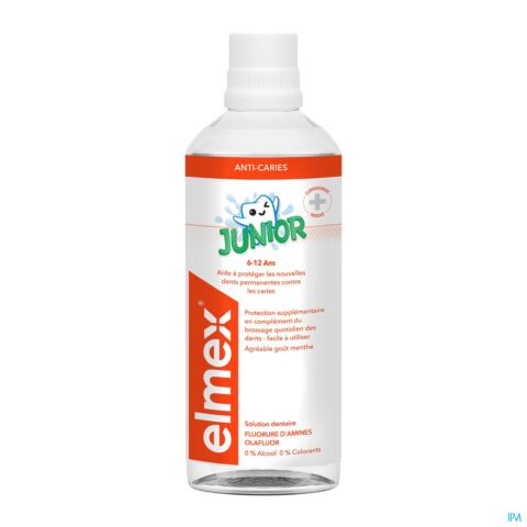 Elmex Junior Solution Dentaire Sans Alcool Flacon 400ml