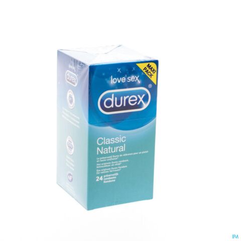 Durex Classic Natural Condoms 24