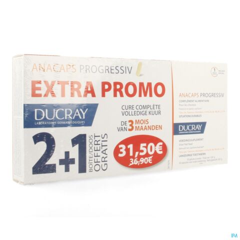 Ducray Anacaps Progresiv Promo Caps 3x30