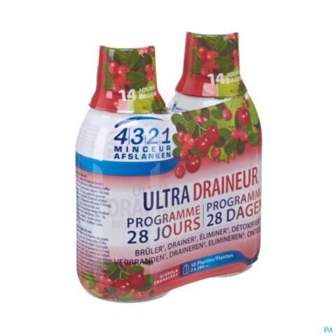 4321 Ultra Draineur Acerola-cranberry 2x280ml