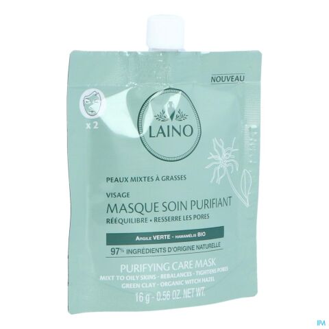 Laino Masque Soin Purifiant Peaux Mixtes à Grasses 16g