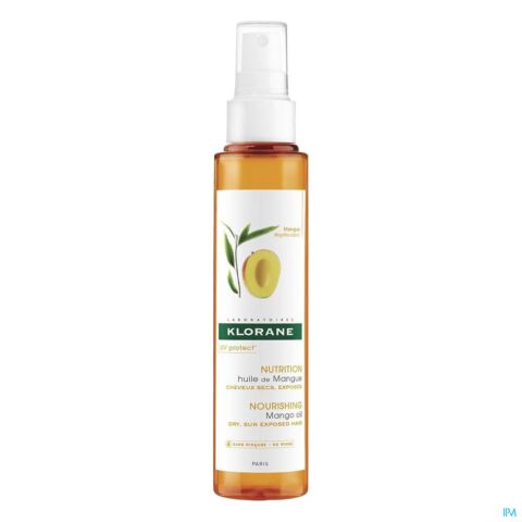 Klorane Nutrition Huile de Mangue Cheveux Secs & Exposés Spray 125ml