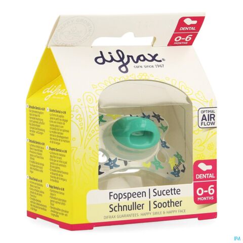 Difrax Sucette Silicone Mini Dental Boy 0 6m 799