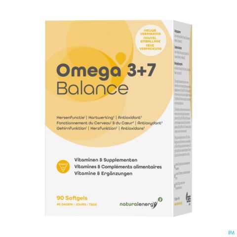 Natural Energy Omega 3+7 Balance 90 Gélules