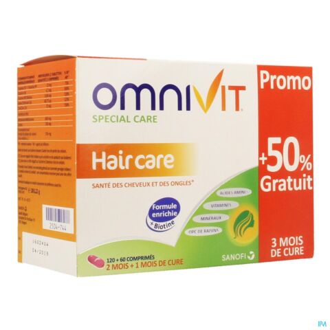 Omnivit Vita Cheveux Tabl 120+60 Gratuit Promo