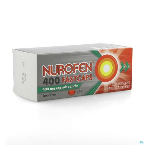 Nurofen 400 Fastcaps 400mg Pi Pharma Caps 30 Pip