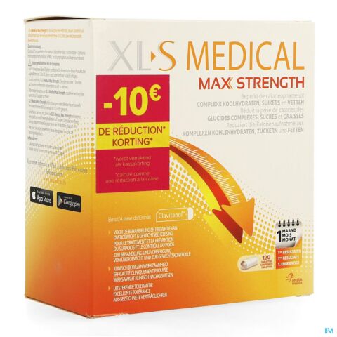 XLS Medical Max Strength 120 Comprimés Promo -10€