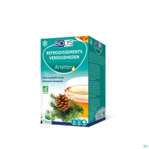 Biolys Aroma+ Refroidissements Tisane Huile Essentielle de Pin 20 Infusions