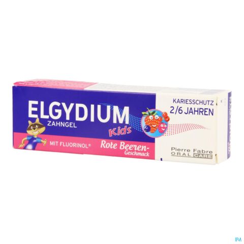 Elgydium Kids Dentif 2-6 Fr.rouges S/paraben 50ml