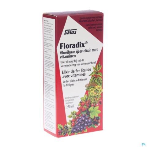 Salus Floradix Fer + Plantes Formule Liquide Flacon 250ml