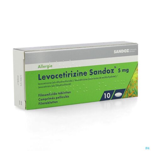 Levocetirizine Sandoz 5mg Comp Enrob. 10 X 5mg