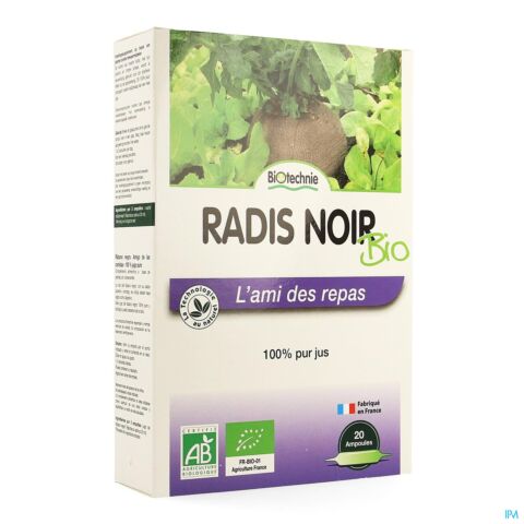 Radis Noir Bio Amp 20x10ml Biotechnie