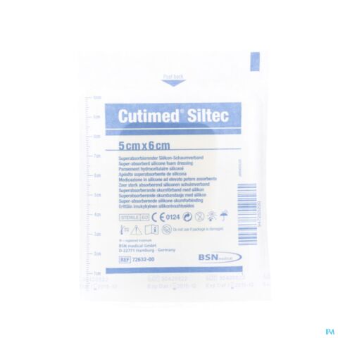 Cutimed Siltec Cp Steril 5,0x 6,0cm 1 7328500