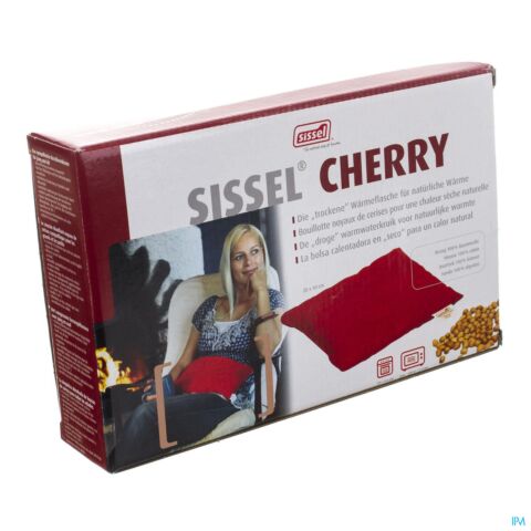 Sissel Cherry Coussin Noyaux Cerise 20x40cm Rouge