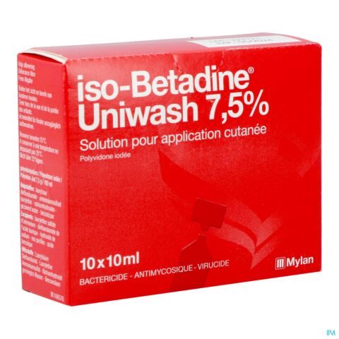 Iso-Betadine Uniwash 7,5% 10x10ml