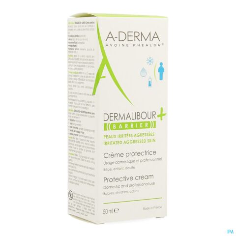 A-Derma Dermalibour+ Barrier Crème Protectrice Tube 50ml