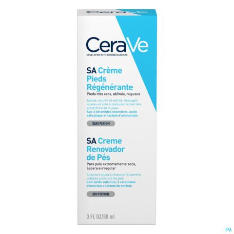 CeraVe SA Crème Pieds Régénérante Tube 88ml