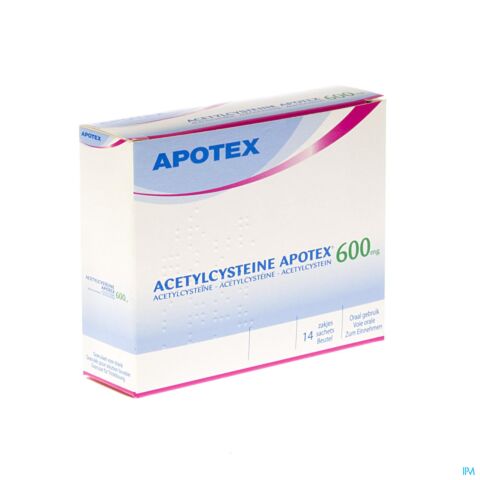 Acetylcysteine Apotex Sach 14 X 600 Mg
