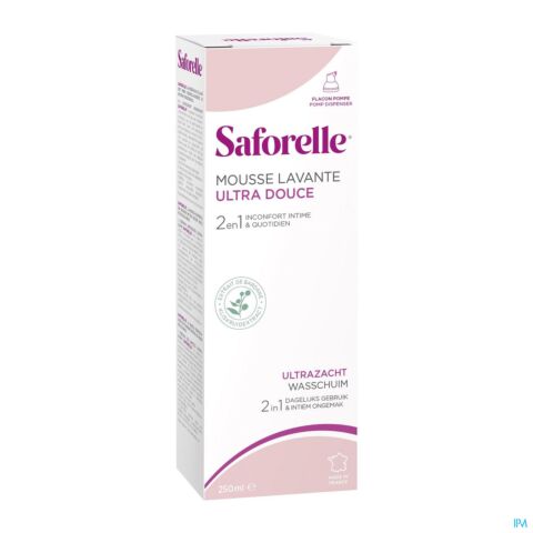 Saforelle Hygiène Intime & Corporelle Mousse Lavante Ultra Douce Flacon Pompe 250ml
